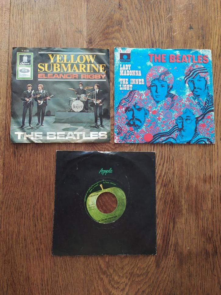 45 T (7 inch) vinyl The Beatles, Cd's en Dvd's, Vinyl | Rock, Gebruikt, Overige genres, Overige formaten, Ophalen of Verzenden