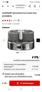 Cuisinart ijsmachine, nooit gebruikt nog in doos, Elektronische apparatuur, Slowcookers, Ophalen of Verzenden, Nieuw