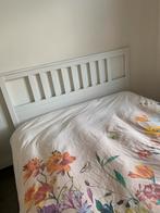 Houten ledikant en bijpassende garderobe kast, Huis en Inrichting, Slaapkamer | Bedden, Ophalen, Zo goed als nieuw, Wit