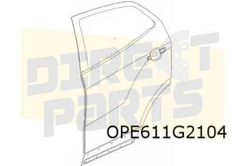 Opel Mokka (8/12-9/19) Achterportier Rechts (te spuiten) Ori beschikbaar voor biedingen