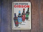 panneau d'affichage Les Portos Gibson (1936), Collections, Comme neuf, Enlèvement ou Envoi, Panneau publicitaire