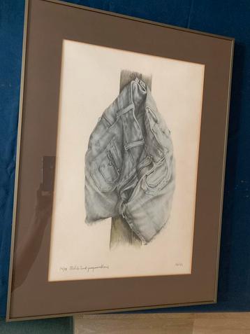 Petrus Valckx - 50 x 70 - ets met hand geaquarelleerd beschikbaar voor biedingen