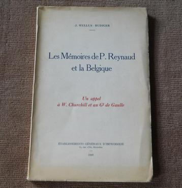 Les mémoires de P. Reynaud et la Belgique (Wullus - Rudiger) beschikbaar voor biedingen