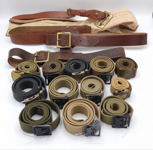 US WWII M-1936 Enlisted Men Belts & Garrison Belts, Verzamelen, Militaria | Tweede Wereldoorlog, Landmacht, Kleding of Schoenen