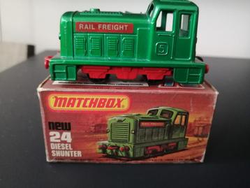 Lesney Matchbox Superfast #24 Diesel Shunter groen in doosje beschikbaar voor biedingen
