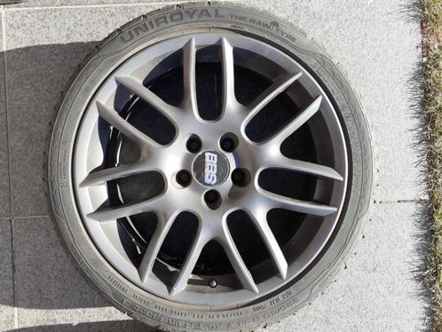 Velgen BBS donker en mat grijs ET48, steek 5x112 + banden., Autos : Pièces & Accessoires, Pneus & Jantes, Pneu(s), Enlèvement