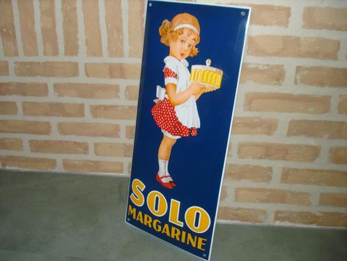 emaille bord  SOLO, Verzamelen, Merken en Reclamevoorwerpen, Zo goed als nieuw, Reclamebord, Ophalen of Verzenden