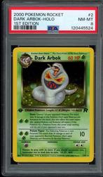 Dark Arbok Holo 1st Edtion PSA 8 - 2/82 - Team Rocket 2000, Hobby en Vrije tijd, Verzamelkaartspellen | Pokémon, Ophalen of Verzenden