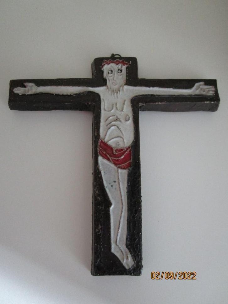 VINTAGE KERAMIEK KRUIS - JOOST MARECHAL, Antiek en Kunst, Antiek | Keramiek en Aardewerk, Verzenden