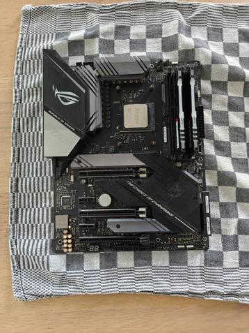 ASUS ROG STRIX X570-E + Ryzen 9 5900X + Kingston Fury 16 Go, Enlèvement ou Envoi, DDR4, Utilisé, Socket AM4