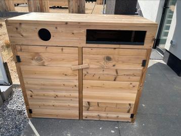 Houten vuilbak thermowood, Enlèvement, Neuf, sans emballage, Mobilier