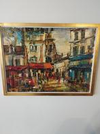 Olieverf schilderij Parijs, Antiek en Kunst, Ophalen of Verzenden