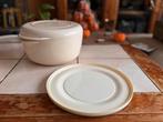 Tupperware Grote microgolf pot rond 2,25 liter, Huis en Inrichting, Keuken | Tupperware, Ophalen, Gebruikt, Crème, Bak of Kom