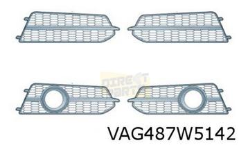 Audi A6 (3/11-5/16) voorbumpergrille Rechts (+ml) (BMT glans disponible aux enchères