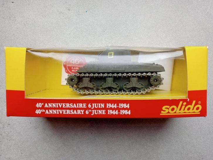 Militair - 40e verjaardag Sherman M4A3 (Solido), Hobby en Vrije tijd, Modelauto's | 1:50, Nieuw, Overige typen, Overige merken