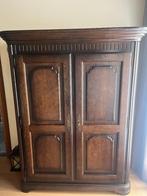 Eiken kast met inschuifbare deuren, Huis en Inrichting, Kasten | Kleerkasten, Ophalen, 100 tot 150 cm, Klassiek, Eikenhout