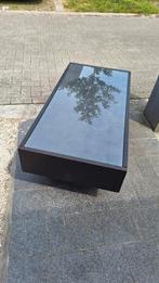 Ikea Ramvik salontafel donkerbruin, Ophalen, Gebruikt, 100 tot 150 cm, Glas