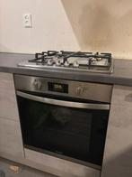 Moderne betongrijze hoekkeuken met apparatuur GEDEMONTEERD, Huis en Inrichting, Hoekkeuken, Ophalen of Verzenden, Zo goed als nieuw