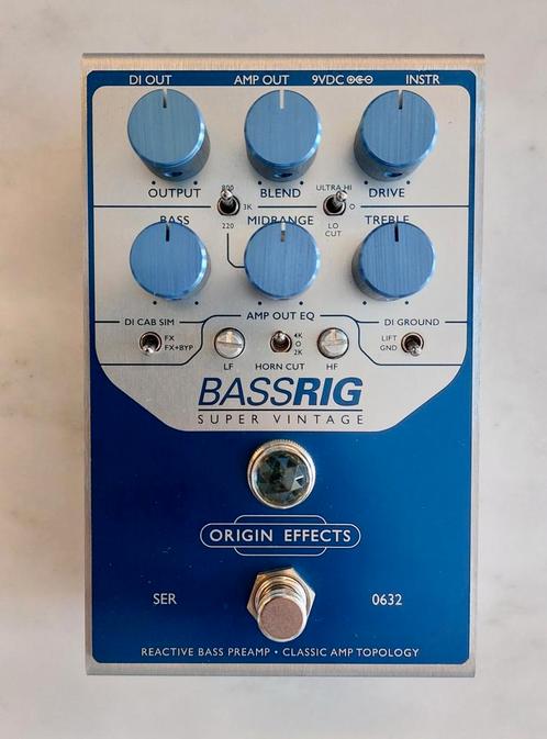 Origin Effects Super Vintage Bassrig, Muziek en Instrumenten, Effecten, Zo goed als nieuw, Distortion, Overdrive of Fuzz, Equalizer