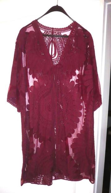Lange bordeaux vest - maat XXL - NIEUW ! beschikbaar voor biedingen