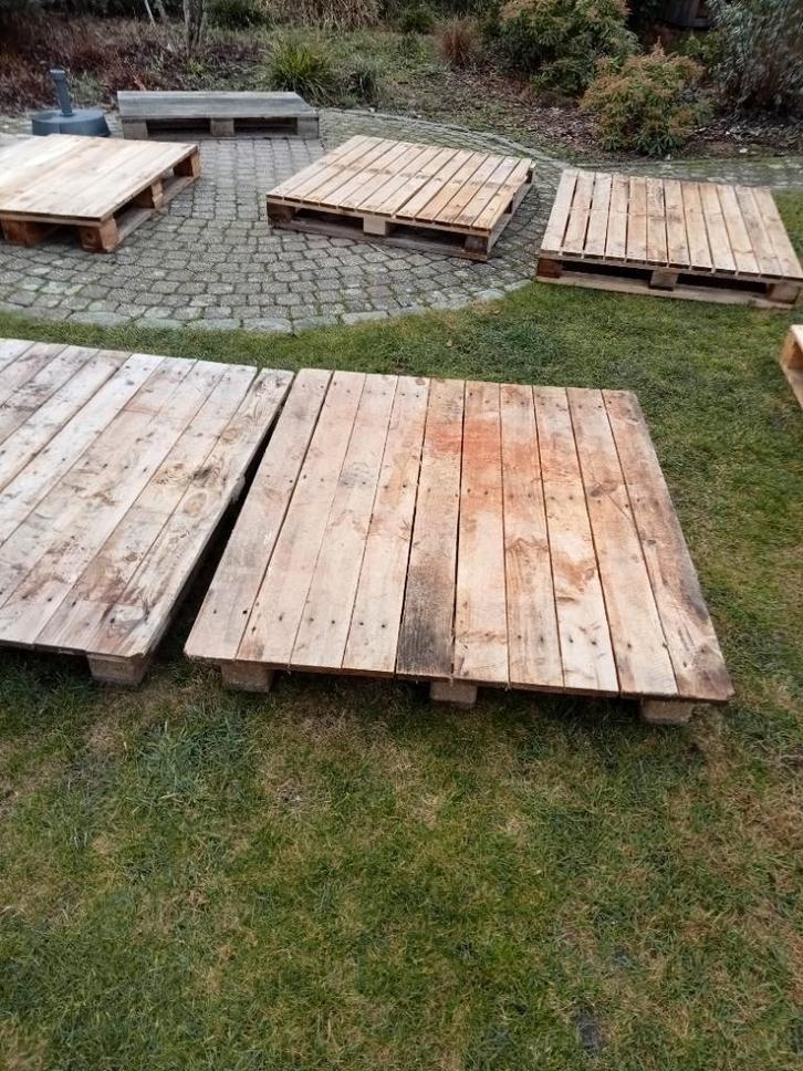 Dichte palletten, gesloten palletten, Doe-het-zelf en Bouw, Hout en Planken, Zo goed als nieuw, Pallet, Ophalen