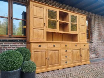 Teak xxl buffetkast/vitrinekast GRATIS LEVERING  beschikbaar voor biedingen
