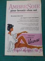 AmbreSoie cosmétique - publicité papier - 1962, Collections, Marques & Objets publicitaires, Enlèvement ou Envoi, Utilisé, Autres types