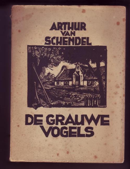 ARTHUR VAN SCHENDEL - DE GRAUWE VOGELS (1937) Eerste druk, Boeken, Literatuur, Gelezen, Nederland, Ophalen of Verzenden