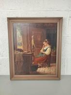 H. Lachnit - 19e eeuws schilderij, Antiek en Kunst, Ophalen of Verzenden