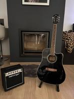 Elektrisch akoestische gitaar fazley met versterker, Muziek en Instrumenten, Snaarinstrumenten | Gitaren | Akoestisch, Ophalen