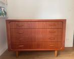 Ladekast vintage Deens design met 4 lades in teak, Ophalen, Zo goed als nieuw