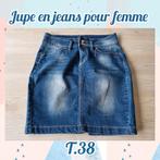 Jupe en jeans pour femme-bleu-T.38, Vêtements | Femmes, Jupes, Taille 38/40 (M), Enlèvement ou Envoi, Au-dessus du genou, Porté