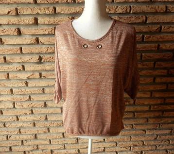 (116)- blouse femme t.42 brune beschikbaar voor biedingen