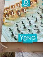 schaakspel in glas met jeneverglaasjes, Hobby en Vrije tijd, Een of twee spelers, Yong, Zo goed als nieuw, Ophalen