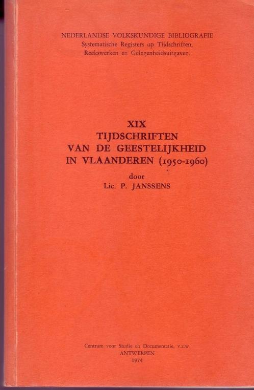 VOLKSKUNDE BIBLIOGRAFIE TIJDSCHR GEESTELIJKHEID (1850-1950), Boeken, Geschiedenis | Stad en Regio, Zo goed als nieuw, Ophalen of Verzenden