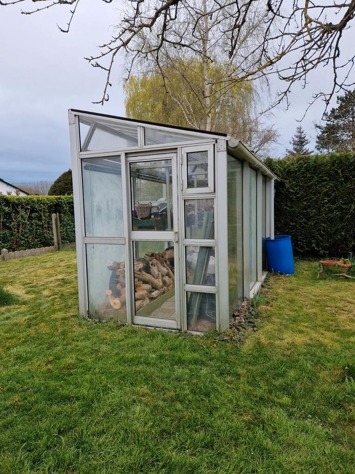 Grande serre en verre, Jardin & Terrasse, Serres, Utilisé, Serre, Aluminium, Verre