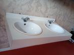Dubbele lavabo (120cmX60cm), Ophalen of Verzenden, Gebruikt, Wasbak of Wastafel