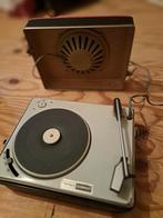 Oude platenspeler in koffertje, Antiek en Kunst, Ophalen