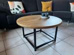 salontafel met voleiken blad, Ophalen, 50 tot 100 cm, Rond, Nieuw