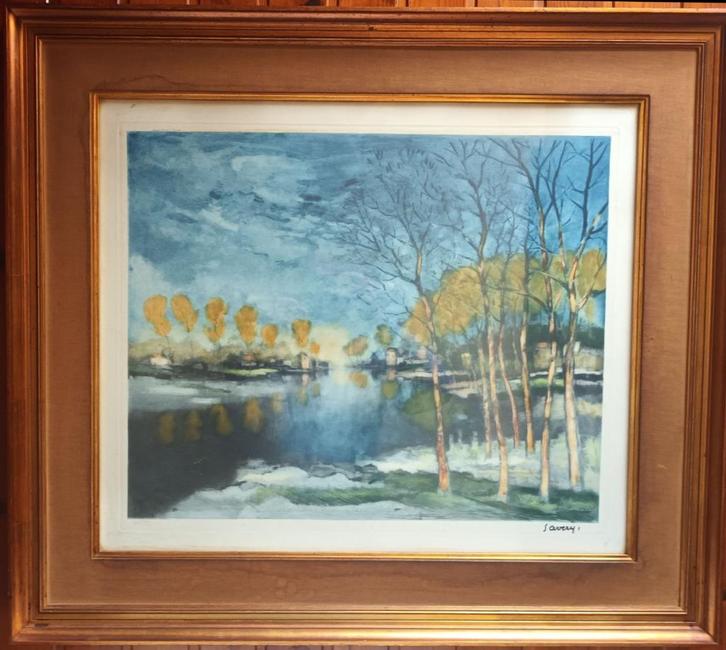 Lithografie Albert Severys, Antiek en Kunst, Kunst | Litho's en Zeefdrukken, Ophalen