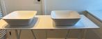 2 opbouw wastafels  keramiek 40x40x13 cm Ideal Standard, Huis en Inrichting, Ophalen, Zo goed als nieuw, Wasbak of Wastafel