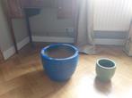 Pot pour plantes, Jardin & Terrasse, Comme neuf, 25 à 40 cm, Rond, Enlèvement