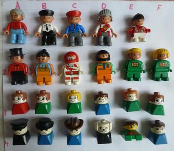 Duplo poppetjes /mannetjes/ figuurtjes, los te koop beschikbaar voor biedingen