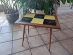Vintage petite table scandinave carreaux céramique 60's 70's, Enlèvement