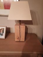 Eikenhouten tafellampen, Huis en Inrichting, Lampen | Tafellampen, Zo goed als nieuw, Hout, 50 tot 75 cm, Ophalen