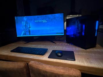 Complete nieuwe game pc met alienware 34 inch ips beschikbaar voor biedingen