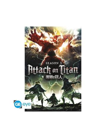 Attack On Titan - Poster Maxi (91.5x61cm) - Key Art S2, Neuf, Carré, Autres sujets/thèmes, Affiche ou Poster pour porte ou plus grand