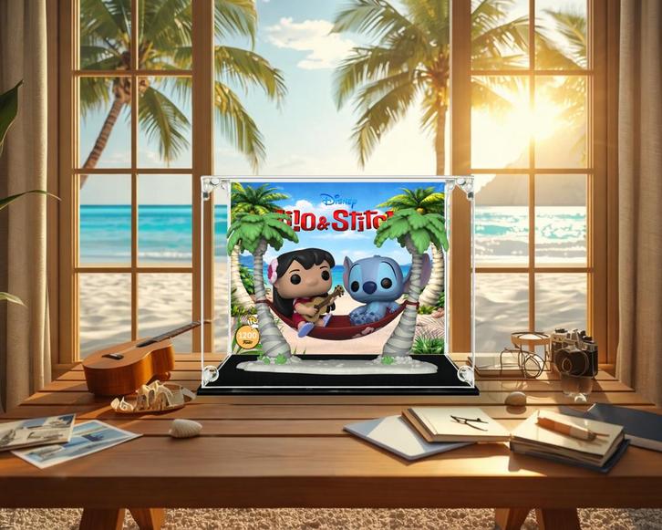 Funko Pop Moments Lilo & Stitch vitrinekast — Hangmat, Verzamelen, Beelden en Beeldjes, Nieuw, Ophalen of Verzenden