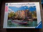 Ravensburger puzzel 1000 stuks - Rondvaart in Amsterdam, Ophalen of Verzenden, 500 t/m 1500 stukjes, Zo goed als nieuw, Legpuzzel