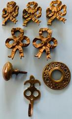 set koperen ornamentjes (8 stuks), Antiek en Kunst, Antiek | Brons en Koper, Ophalen